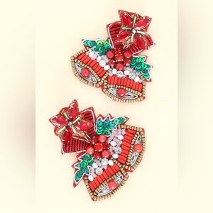 Christmas Bell Seedbead Earrings